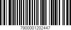 Código de barras (EAN, GTIN, SKU, ISBN): '7900001202447'