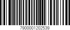 Código de barras (EAN, GTIN, SKU, ISBN): '7900001202539'