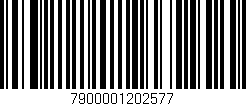 Código de barras (EAN, GTIN, SKU, ISBN): '7900001202577'