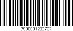 Código de barras (EAN, GTIN, SKU, ISBN): '7900001202737'
