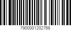 Código de barras (EAN, GTIN, SKU, ISBN): '7900001202768'