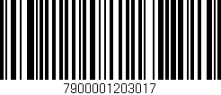 Código de barras (EAN, GTIN, SKU, ISBN): '7900001203017'