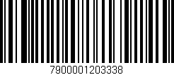 Código de barras (EAN, GTIN, SKU, ISBN): '7900001203338'