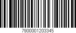 Código de barras (EAN, GTIN, SKU, ISBN): '7900001203345'