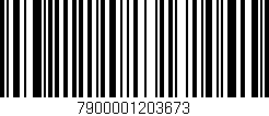Código de barras (EAN, GTIN, SKU, ISBN): '7900001203673'