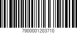 Código de barras (EAN, GTIN, SKU, ISBN): '7900001203710'