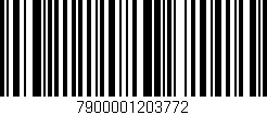Código de barras (EAN, GTIN, SKU, ISBN): '7900001203772'