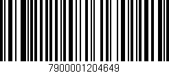 Código de barras (EAN, GTIN, SKU, ISBN): '7900001204649'