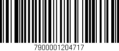 Código de barras (EAN, GTIN, SKU, ISBN): '7900001204717'