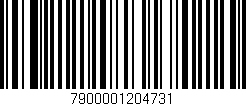 Código de barras (EAN, GTIN, SKU, ISBN): '7900001204731'