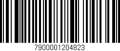 Código de barras (EAN, GTIN, SKU, ISBN): '7900001204823'