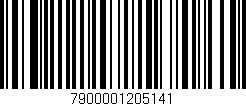Código de barras (EAN, GTIN, SKU, ISBN): '7900001205141'
