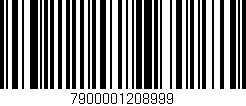 Código de barras (EAN, GTIN, SKU, ISBN): '7900001208999'