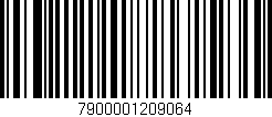 Código de barras (EAN, GTIN, SKU, ISBN): '7900001209064'