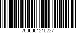 Código de barras (EAN, GTIN, SKU, ISBN): '7900001210237'