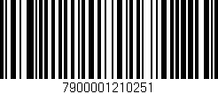 Código de barras (EAN, GTIN, SKU, ISBN): '7900001210251'