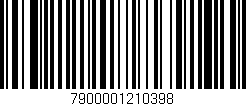 Código de barras (EAN, GTIN, SKU, ISBN): '7900001210398'