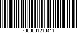 Código de barras (EAN, GTIN, SKU, ISBN): '7900001210411'