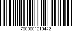 Código de barras (EAN, GTIN, SKU, ISBN): '7900001210442'