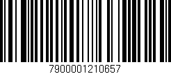 Código de barras (EAN, GTIN, SKU, ISBN): '7900001210657'