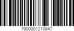Código de barras (EAN, GTIN, SKU, ISBN): '7900001210947'