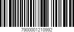 Código de barras (EAN, GTIN, SKU, ISBN): '7900001210992'