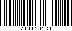 Código de barras (EAN, GTIN, SKU, ISBN): '7900001211043'