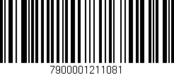 Código de barras (EAN, GTIN, SKU, ISBN): '7900001211081'