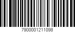 Código de barras (EAN, GTIN, SKU, ISBN): '7900001211098'