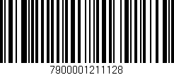 Código de barras (EAN, GTIN, SKU, ISBN): '7900001211128'