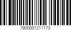 Código de barras (EAN, GTIN, SKU, ISBN): '7900001211173'