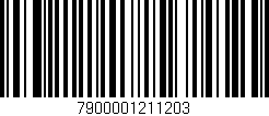 Código de barras (EAN, GTIN, SKU, ISBN): '7900001211203'