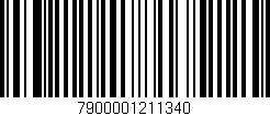 Código de barras (EAN, GTIN, SKU, ISBN): '7900001211340'