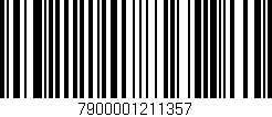 Código de barras (EAN, GTIN, SKU, ISBN): '7900001211357'