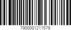 Código de barras (EAN, GTIN, SKU, ISBN): '7900001211579'