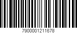 Código de barras (EAN, GTIN, SKU, ISBN): '7900001211678'