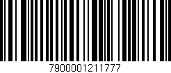 Código de barras (EAN, GTIN, SKU, ISBN): '7900001211777'