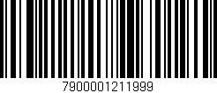 Código de barras (EAN, GTIN, SKU, ISBN): '7900001211999'