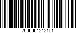 Código de barras (EAN, GTIN, SKU, ISBN): '7900001212101'