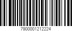 Código de barras (EAN, GTIN, SKU, ISBN): '7900001212224'