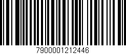 Código de barras (EAN, GTIN, SKU, ISBN): '7900001212446'