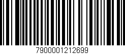 Código de barras (EAN, GTIN, SKU, ISBN): '7900001212699'