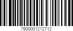 Código de barras (EAN, GTIN, SKU, ISBN): '7900001212712'