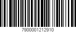 Código de barras (EAN, GTIN, SKU, ISBN): '7900001212910'