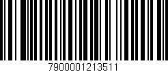 Código de barras (EAN, GTIN, SKU, ISBN): '7900001213511'
