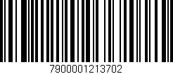 Código de barras (EAN, GTIN, SKU, ISBN): '7900001213702'
