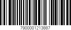Código de barras (EAN, GTIN, SKU, ISBN): '7900001213887'