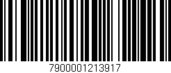 Código de barras (EAN, GTIN, SKU, ISBN): '7900001213917'