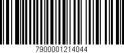 Código de barras (EAN, GTIN, SKU, ISBN): '7900001214044'