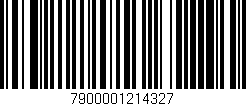 Código de barras (EAN, GTIN, SKU, ISBN): '7900001214327'